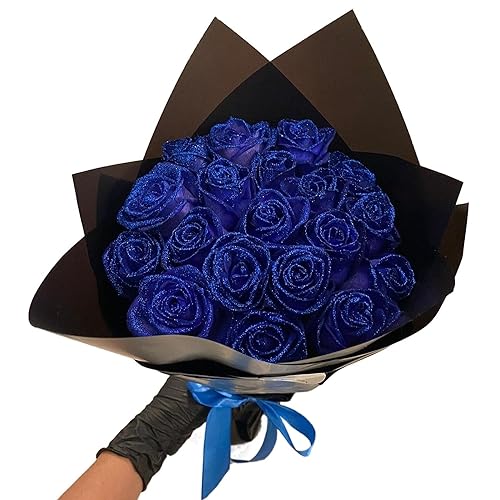 Bulk 30pcs DIY Glitter Roses Bouquet Perfect For Anniversary Weddings Wholesale