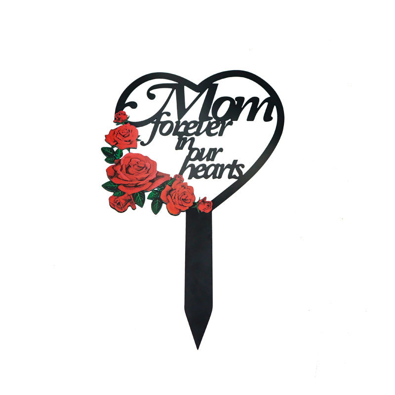 Bulk Grave Decorations for Memorial Cemetery Flower Grave Stake for Loss Wholesale