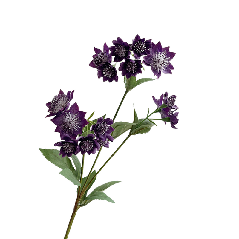 Grandes flores de Masterwort a granel, flores de cardo artificiales de seda, venta al por mayor