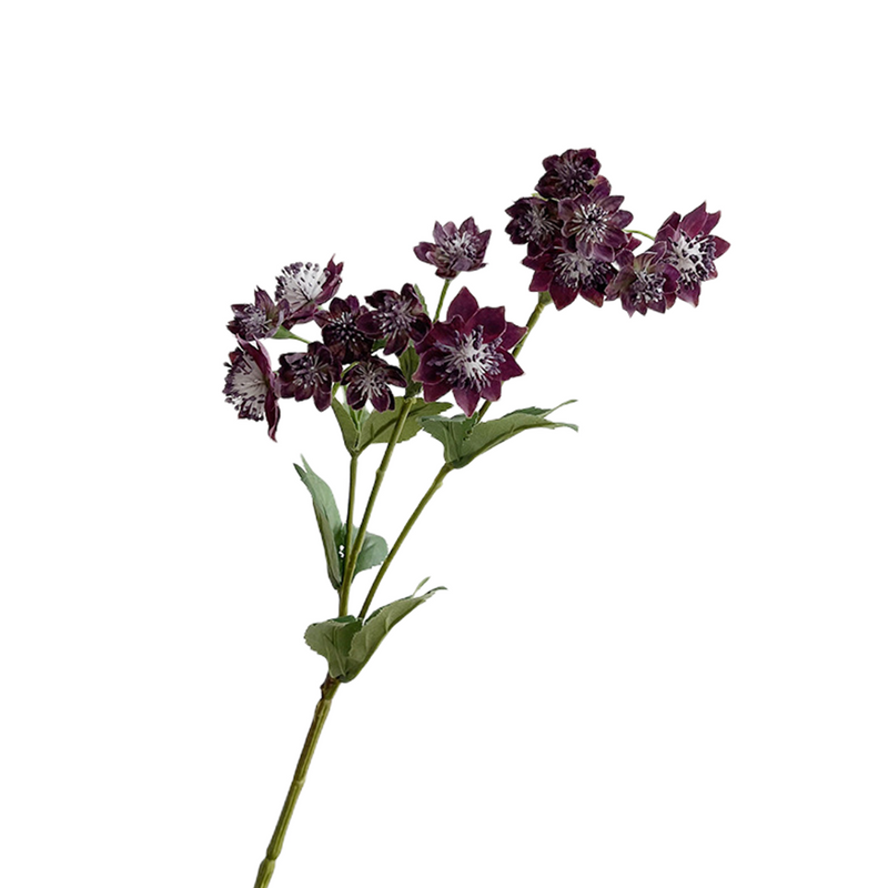 Grandes flores de Masterwort a granel, flores de cardo artificiales de seda, venta al por mayor