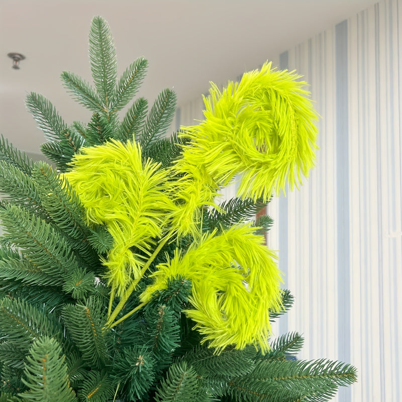 Tiges de pulvérisation de Noël en fourrure verte en vrac pour couronne d'arbre, artisanat, remplissage de vase, vente en gros