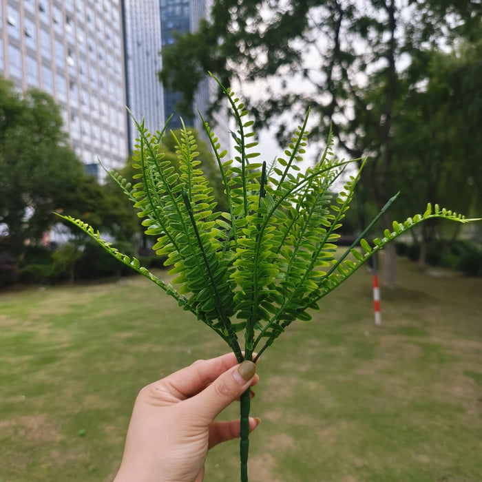 Clearance Bulk 8Pcs Greenery Boston Ferns UV Resistant Artificial Greenery Plants for Outdoors Wholesale