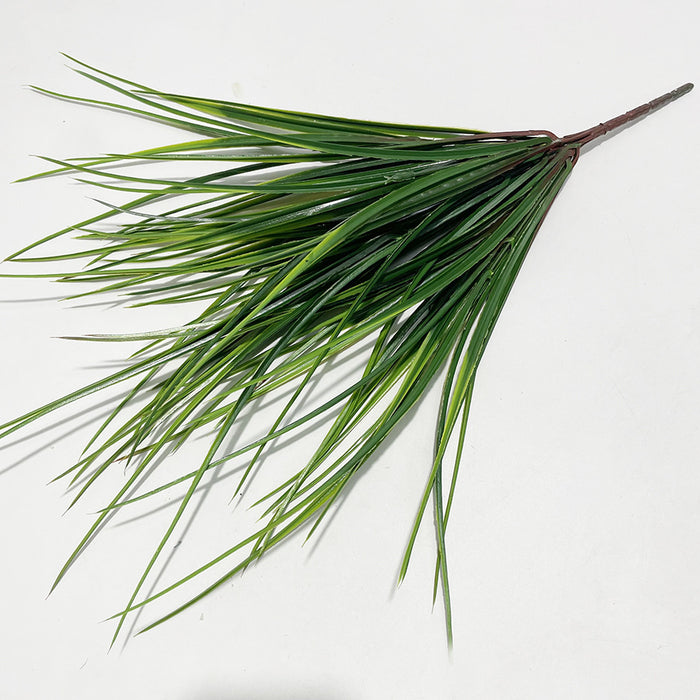 Bulk 19.6" Green Plastic Grass Artificial Plants Bush for Outdoors Wholesale