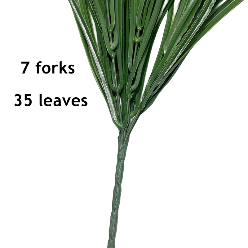 Bulk 19.6" UV Resistant Greenery Grass Artificial Plants Bush for Outdoors Wholesale