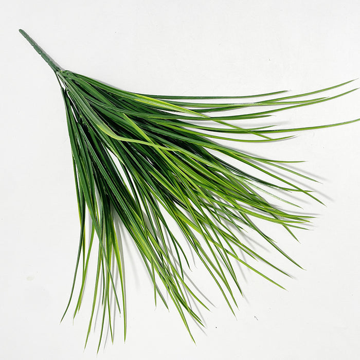 Bulk 19.6" Green Plastic Grass Artificial Plants Bush for Outdoors Wholesale