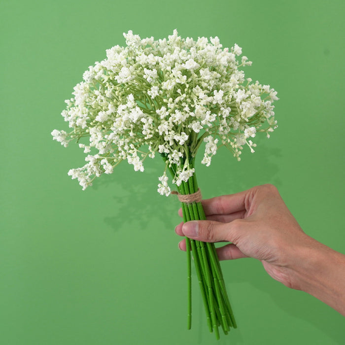 Bulk 12 "16 piezas Gypsophila Artificial Baby's Breath Greenery Spray Flores blancas para bodas al por mayor 