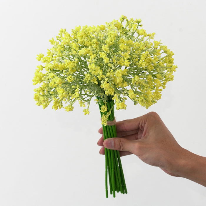Bulk 12 "16 piezas Gypsophila Artificial Baby's Breath Greenery Spray Flores blancas para bodas al por mayor 