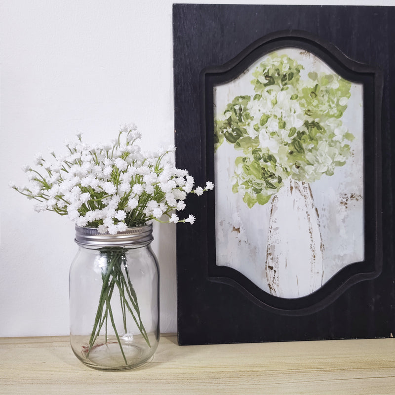 Bulk 7.8 "Gypsophila Artificial Baby's Breath White Spray Stems Bundle para DIY Boutonnieres al por mayor 