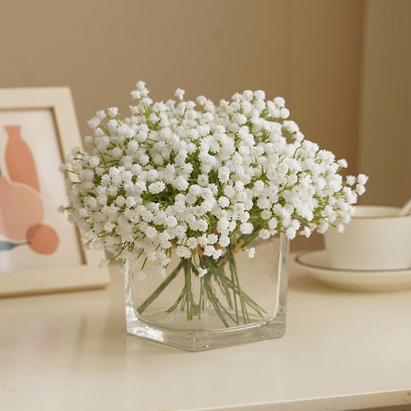 Bulk 7.8 "Gypsophila Artificial Baby's Breath White Spray Stems Bundle para DIY Boutonnieres al por mayor 