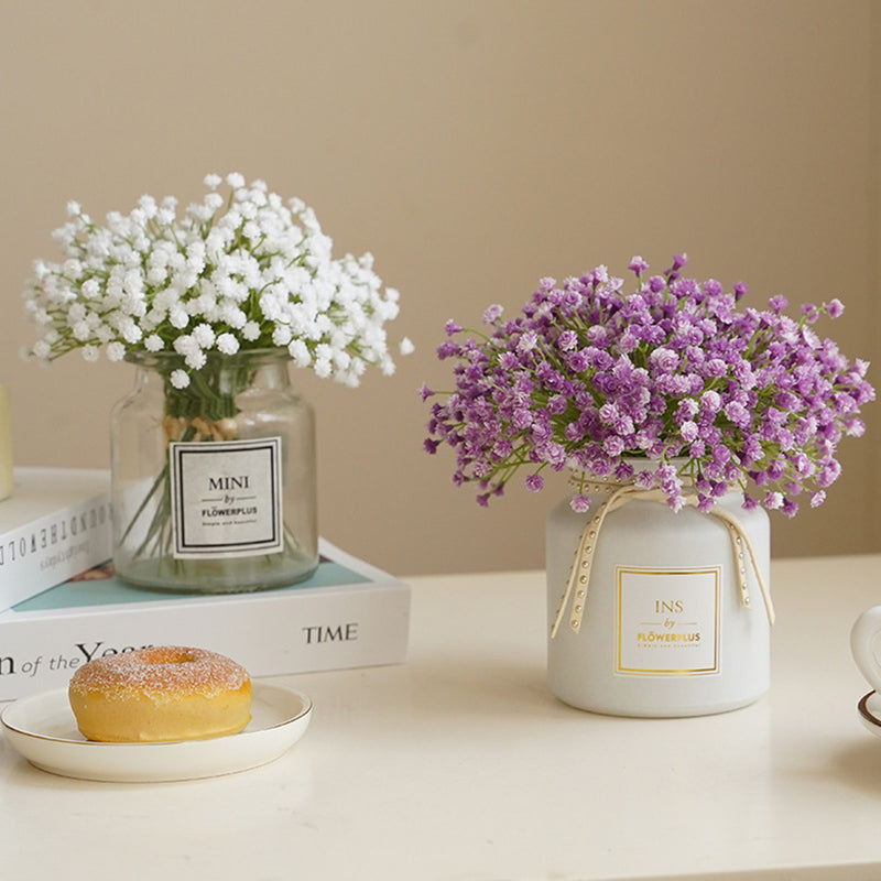 Bulk 7.8 "Gypsophila Artificial Baby's Breath White Spray Stems Bundle para DIY Boutonnieres al por mayor 