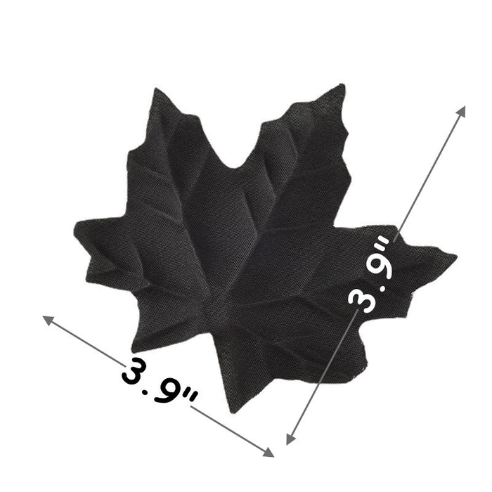 Bulk 500Pcs Halloween Black Maple Leaves Centerpieces Wholesale