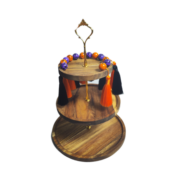 Halloween Wooden Tiered Tray Spook up Your Décor