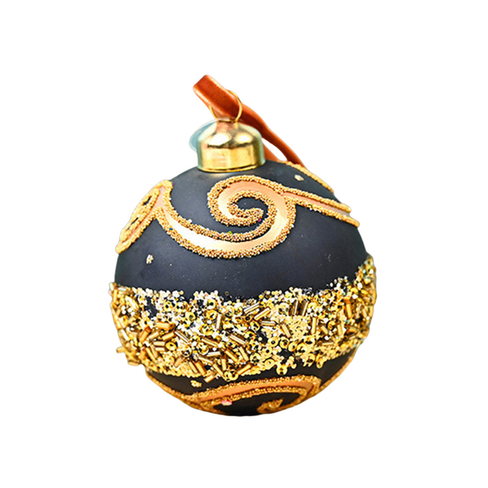 Bulk Christmas Hand Painted Ball Ornaments Glass Pendant for Xmas Tree Decor Wholesale