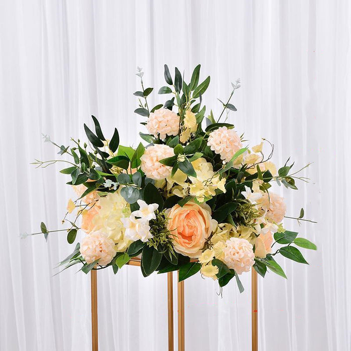 Arreglos florales hechos a mano con guirnaldas de rosas para centros de mesa de bodas 