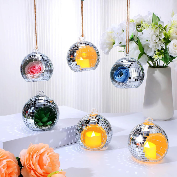 Bulk Hanging Disco Ball Vase for Crafts Groovy Decorations Wholesale