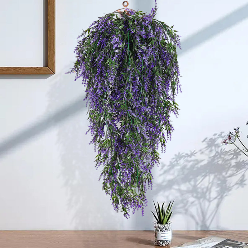 Bulk Lavender Hanging Flowers Garland Plants Hanging for Outdoors UV Resistant Wholesale
