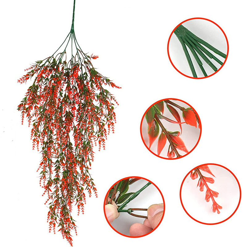 Bulk Lavender Hanging Flowers Garland Plants Hanging for Outdoors UV Resistant Wholesale