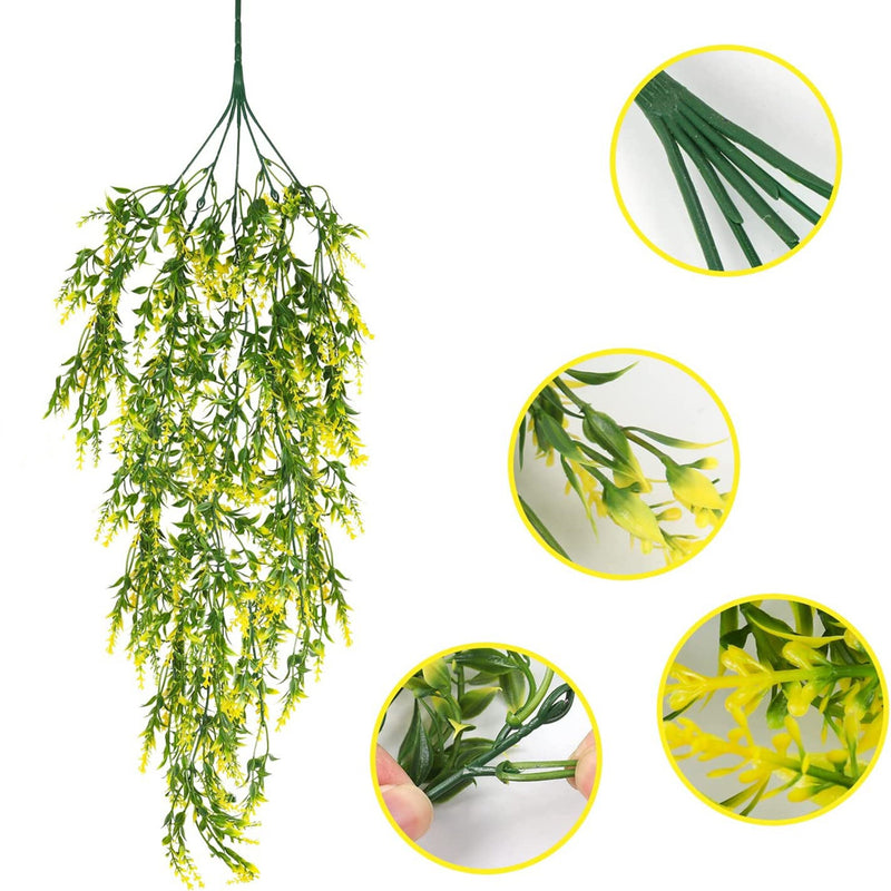 lavender plant hanging Bulk Lavender Hanging Flowers Garland Plants Hanging for Outdoors UV Resistant Wholesale