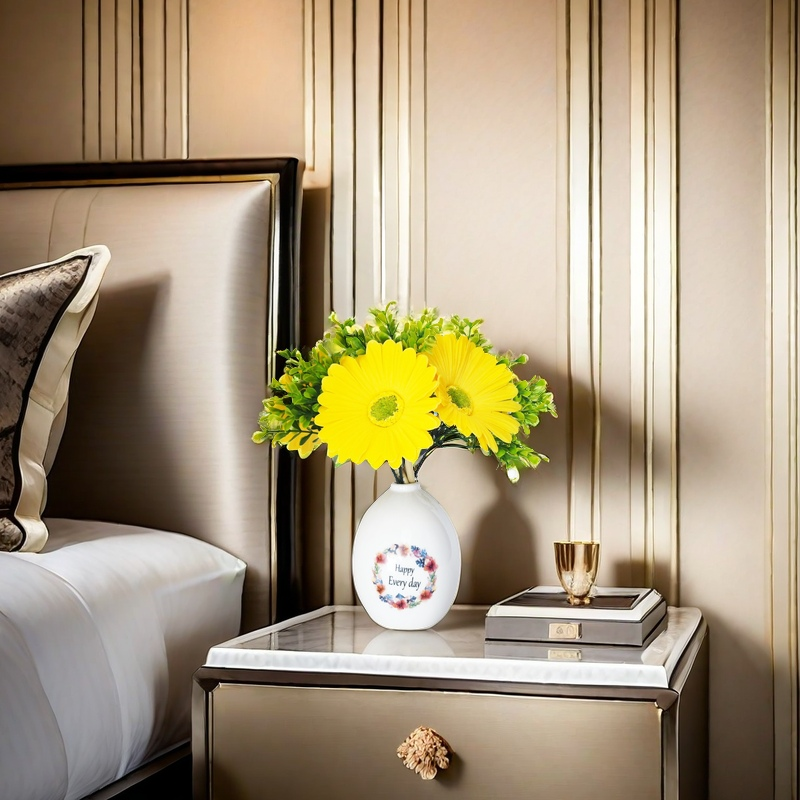 Bulk Happy Every Day Vase with Spring Flowers and Greenery Arrangement Wholesale