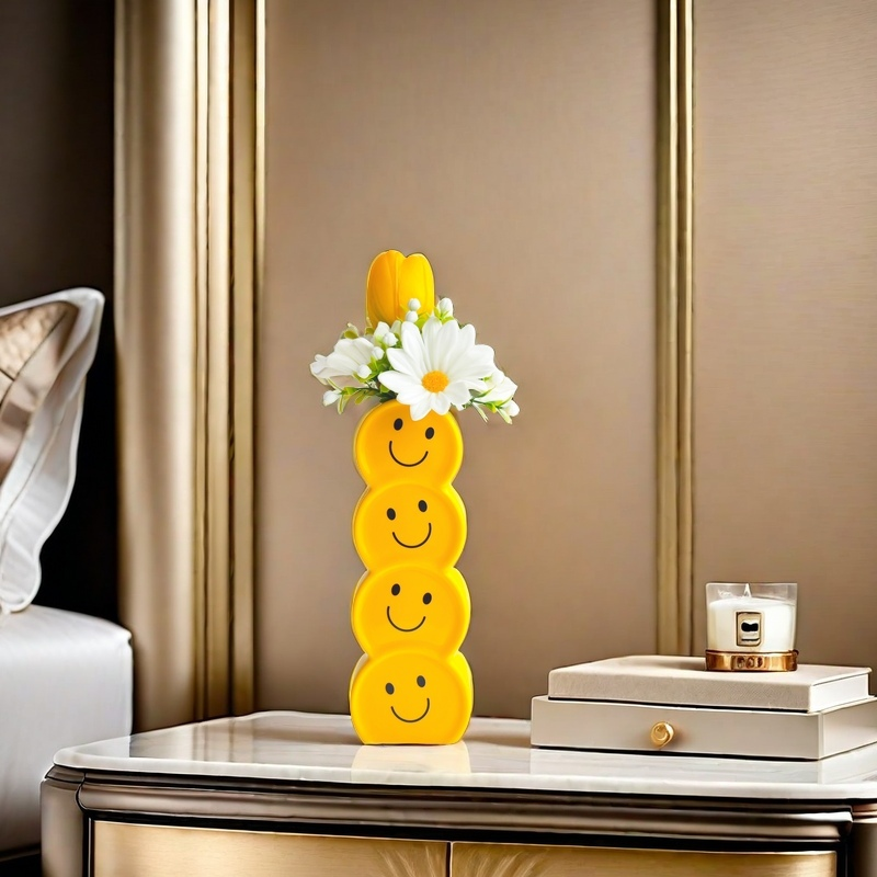 Be Happy Spring Bouquet with Tulip And Daisy Happy Floral Arrangement