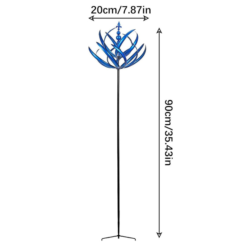 Feuilles artificielles en vrac Harlow Wind Rotator Wind Spinners pour cour et jardin extérieurs en gros