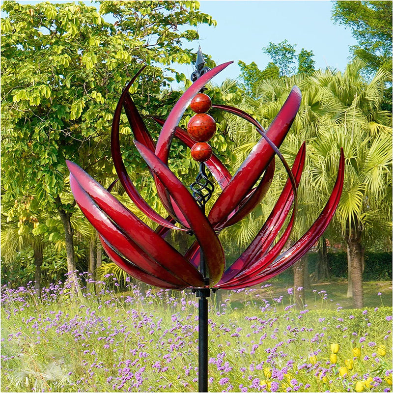 Feuilles artificielles en vrac Harlow Wind Rotator Wind Spinners pour cour et jardin extérieurs en gros