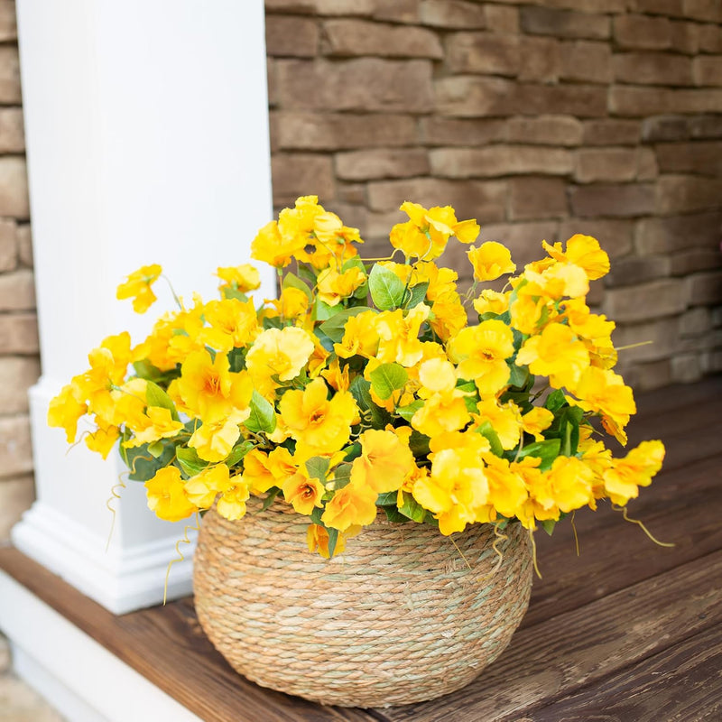 Bulk Hibiscus Bush Artificial Flowers for Outdoors UV Resistant Look Real Faux Plants Wholesale