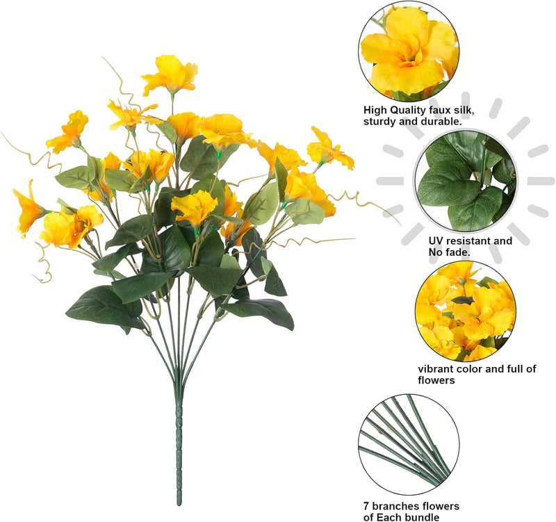 Bulk Hibiscus Bush Artificial Flowers for Outdoors UV Resistant Look Real Faux Plants Wholesale