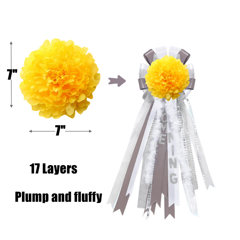 Bulk 7" Homecoming Silk Peony Flower Heads Crafts for Back to School Homecoming Week Party Decorations Wholesale