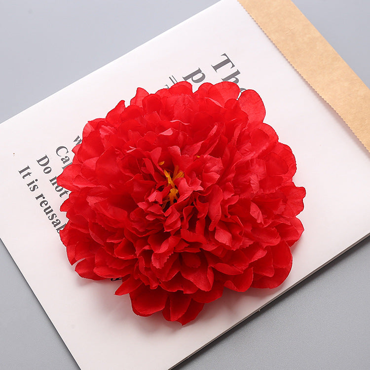 Bulk 7" Homecoming Silk Peony Flower Heads Crafts for Back to School Homecoming Week Party Decorations Wholesale