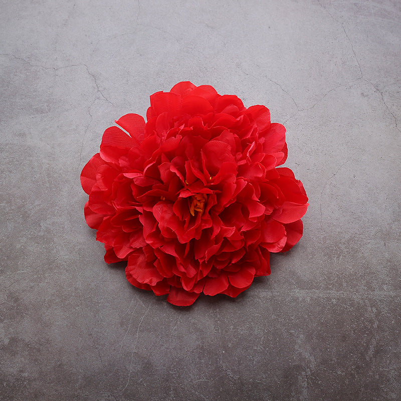 Bulk 7" Homecoming Silk Peony Flower Heads Crafts for Back to School Homecoming Week Party Decorations Wholesale