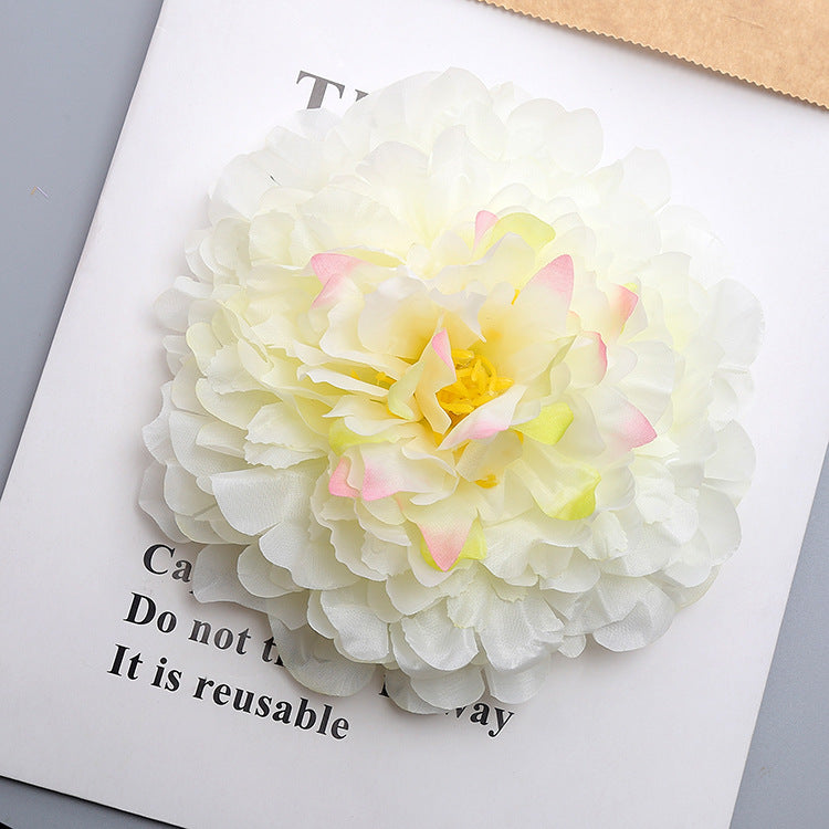 Bulk 7" Homecoming Silk Peony Flower Heads Crafts for Back to School Homecoming Week Party Decorations Wholesale