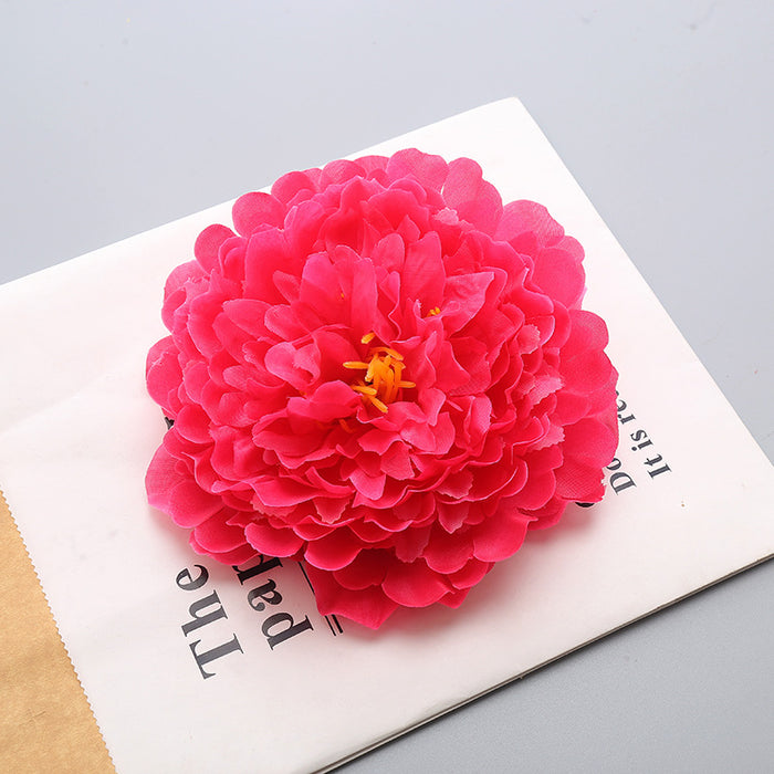 Bulk 7" Homecoming Silk Peony Flower Heads Crafts for Back to School Homecoming Week Party Decorations Wholesale