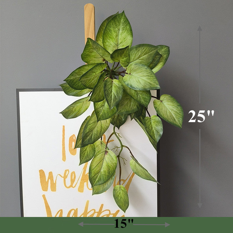 Plantes suspendues artificielles en forme de buisson d'hosta réalistes en vrac Plantes suspendues Monstera artificielles en gros