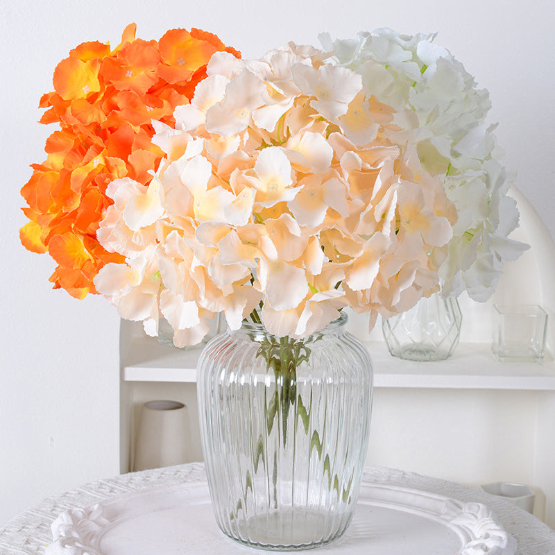 Bulk 17.7" Hydrangea Bush Bouquet Faux Silk Hydrangea Flowers Wholesale