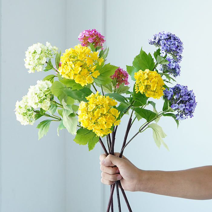 Bulk 27 "Long Hydrangea Centerpiece Flowers Artificial Silk Plants Spray al por mayor