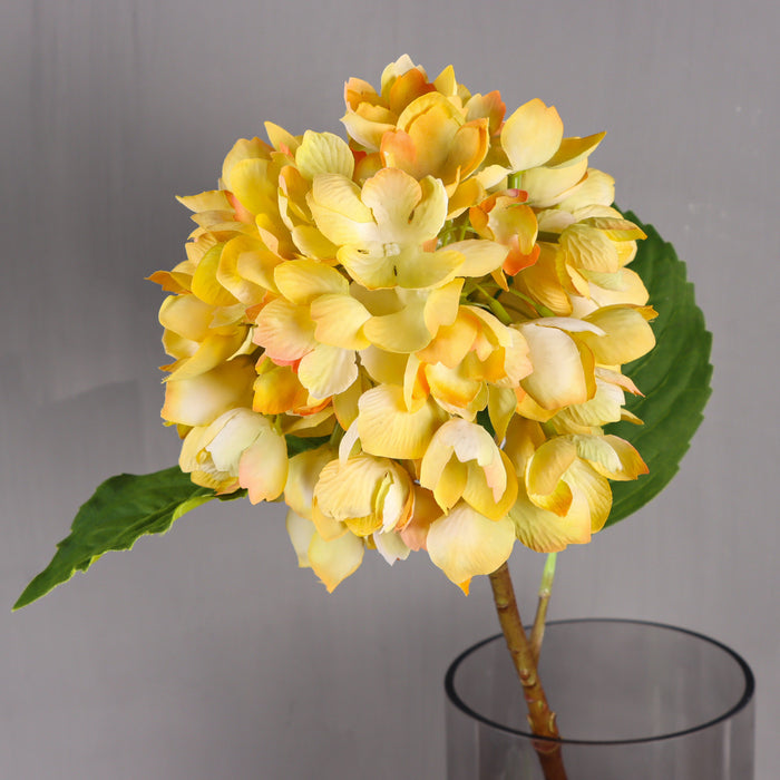 Bulk Silk Hydrangea Flowers with Stems and Leaf for Home Wedding Party Table Core Decoration Wholesale