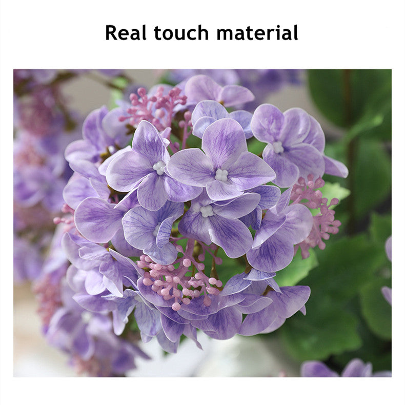 Lot de 2 tiges d'hortensia de 18,8 pouces avec branches en spray de fruits en gros 