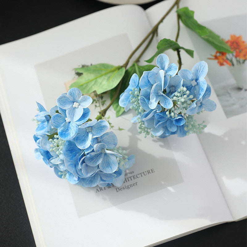 Lot de 2 tiges d'hortensia de 18,8 pouces avec branches en spray de fruits en gros 