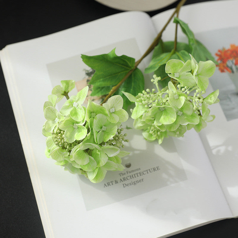 Lot de 2 tiges d'hortensia de 18,8 pouces avec branches en spray de fruits en gros 