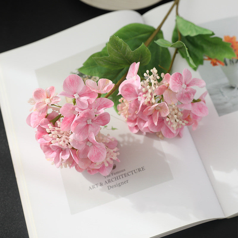 Lot de 2 tiges d'hortensia de 18,8 pouces avec branches en spray de fruits en gros 