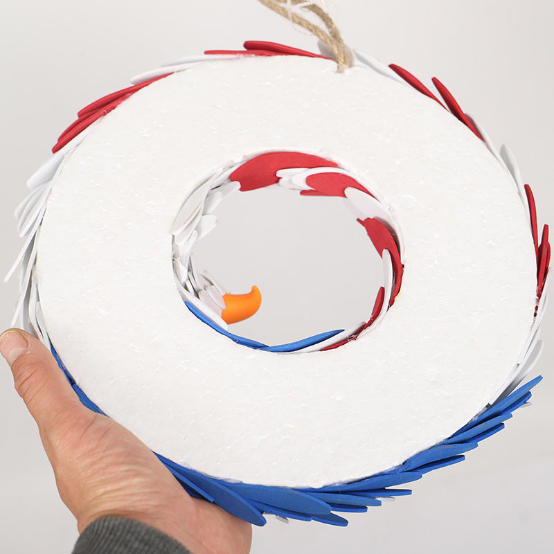 Bulk 15" Eagle Wreath Independence Day Decorative Wreaths Wholesale