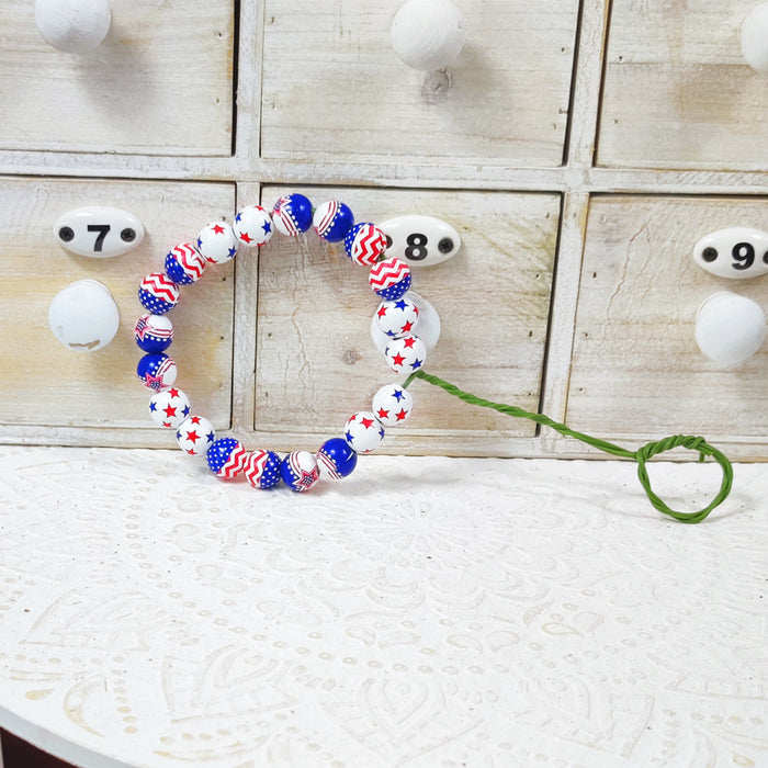 Bulk Independence Day Beads Stems Hanging Ornament Wholesale