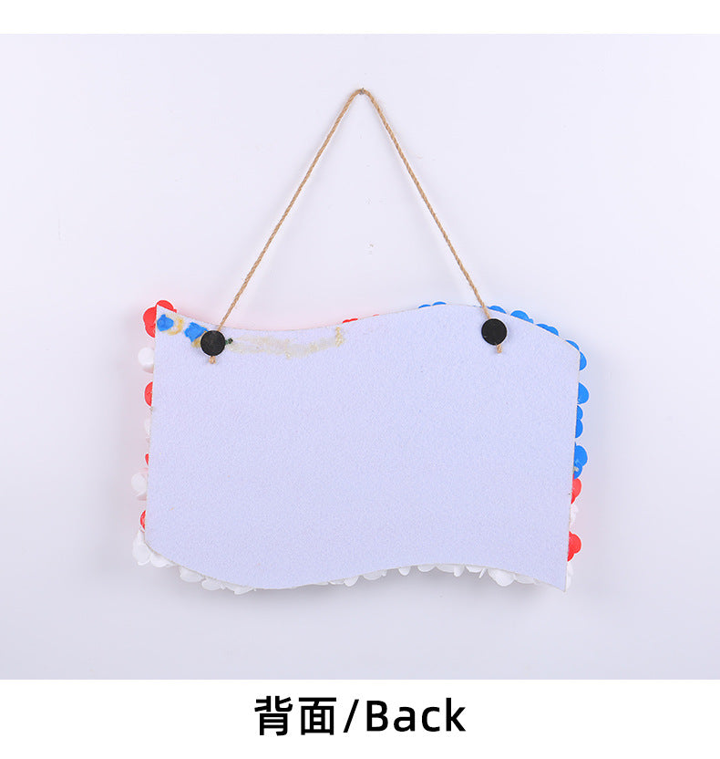 Bulk Independence Day Hanging Sign Rose Floral Wreath Holiday Decoration Wholesale