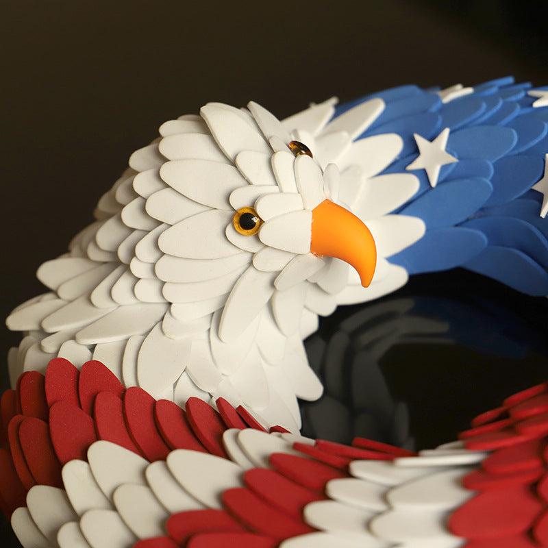 Bulk 15" Eagle Wreath Independence Day Decorative Wreaths Wholesale