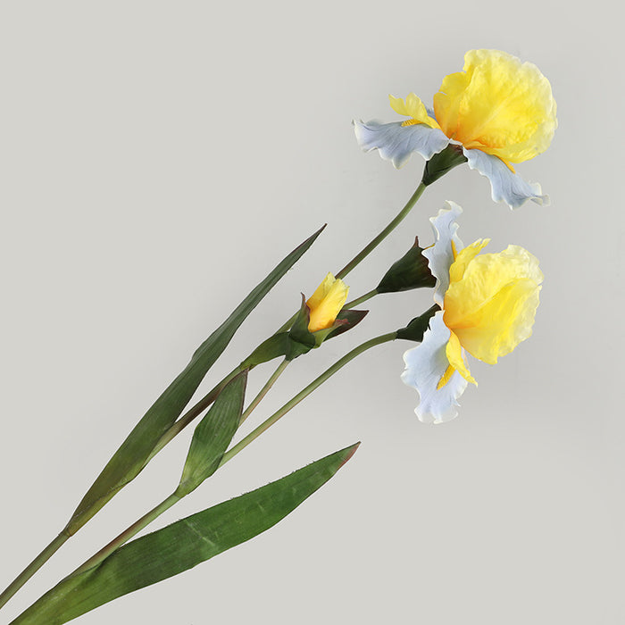 Bulk AM Basics Flor de seda artificial con tallo de iris de 29" al por mayor