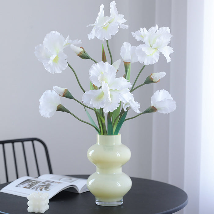 Bulk 30" Iris Stem Flower Artificial Silk Flower Real Looking Flower Arrangements Wholesale