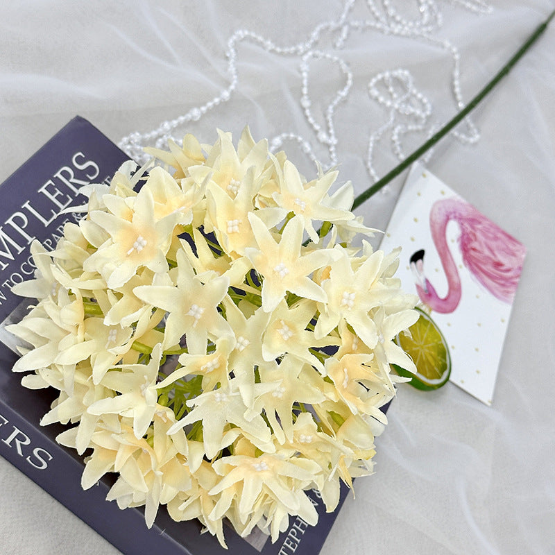 Tiges d'Ixora en vrac de 28,3 pouces Fleur artificielle en soie Ixora Floral en gros