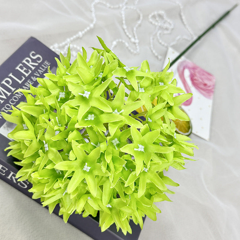 Tiges d'Ixora en vrac de 28,3 pouces Fleur artificielle en soie Ixora Floral en gros