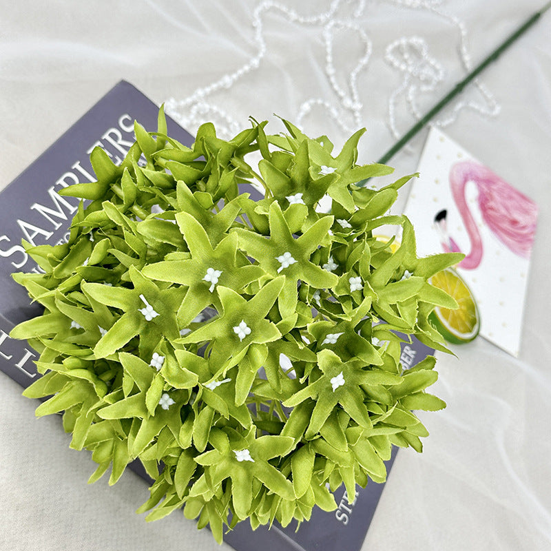 Tiges d'Ixora en vrac de 28,3 pouces Fleur artificielle en soie Ixora Floral en gros